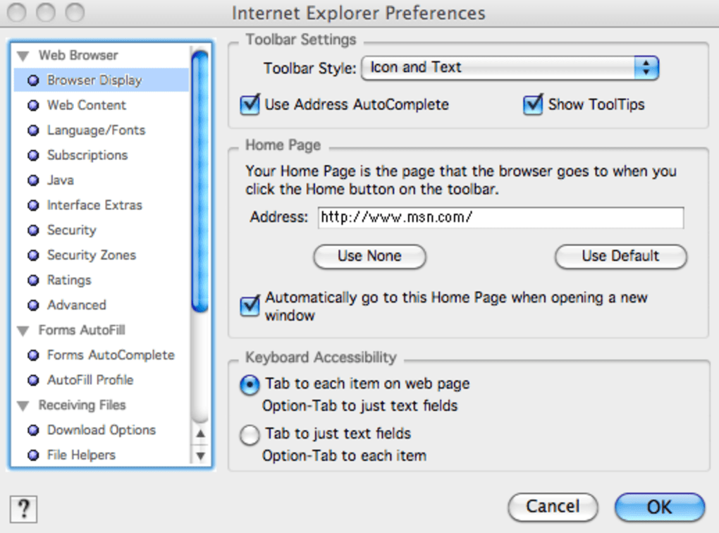 internet exploroer for mac